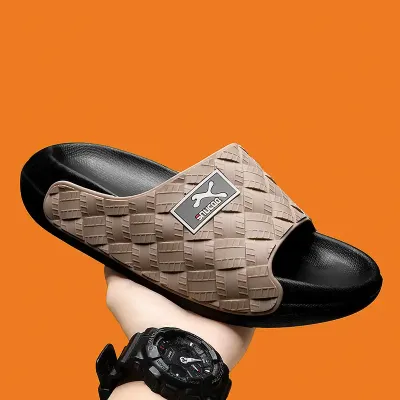 NON-SLIP SLIPPERS FOR MEN KHAKI